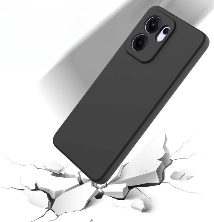 Actual product image Cover-Discount OPPO Reno13 F - Silikon Gummi Hülle mit Riemen (Oppo Reno 13 Pro)