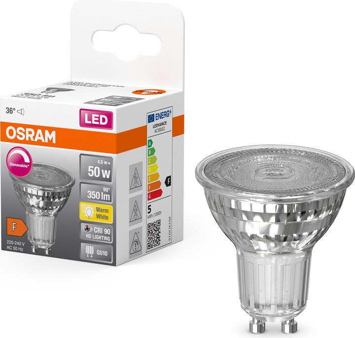 Image du produit Osram LED Reflector (GU10, 4.50 W, 350 lm, 1 x, F)