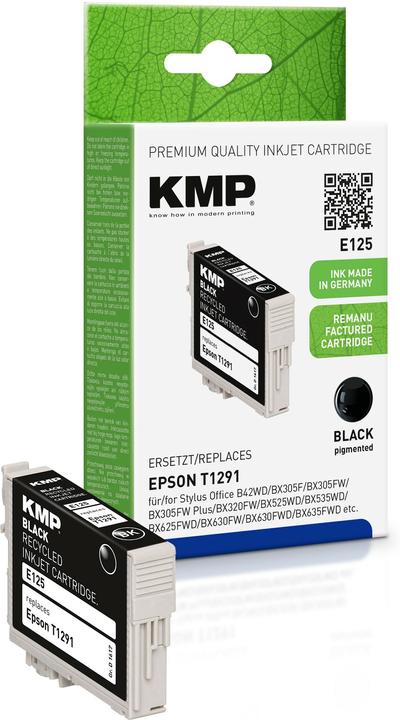 KMP E125 Tintenpatrone kompatibel mit Epson T 129 (BK)