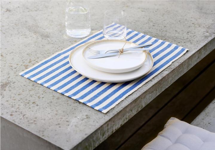 Produktbild Södahl Tischset Statement Stripe 48 cm x 33 m, 2 Stück, Beige/Blau (2 Stk., 48 x 33 cm)