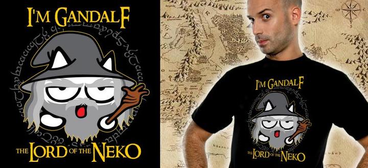 Immagine prodotto Neko Wear Neko T- Neko Gandalf nero (L)