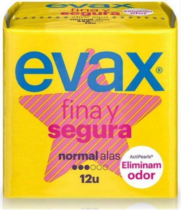 Immagine prodotto Evax Fina & Segura assorbenti igienici normali con ali (12 pezzi) (Lozione per il lavaggio intimo)
