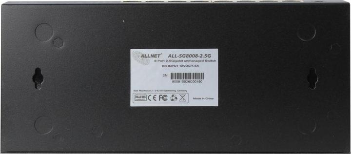 Produktbild Allnet Switch unmanaged 8 Port 2.5GBit - 8x LAN - Lüfterlos - "ALL-SG8008-2.5G" (8 Ports)