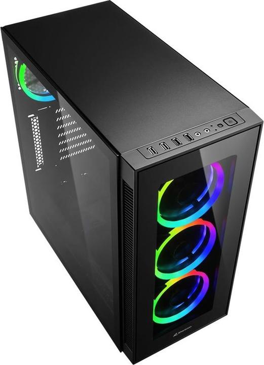 Immagine prodotto Sharkoon TG5 RGB Silenzioso (mATX, Mini-ITX, ATX)