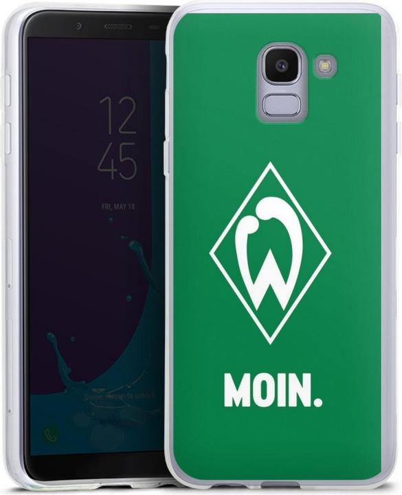 Produktbild DeinDesign Silikon Hülle für Samsung Galaxy J6 (2018) Handyhülle Case Smartphone Schutzhülle Moin Offizielles (Samsung Galaxy J6 (2018))