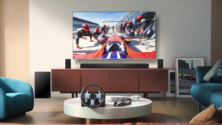 Actual product image TCL Q85H Q Class 7.1.4 Channel Sound Bar with Dolby Atmos, Wireless Subwoofwer, and Wireless Surround Sp (510 W, 7.1.4 Channel)