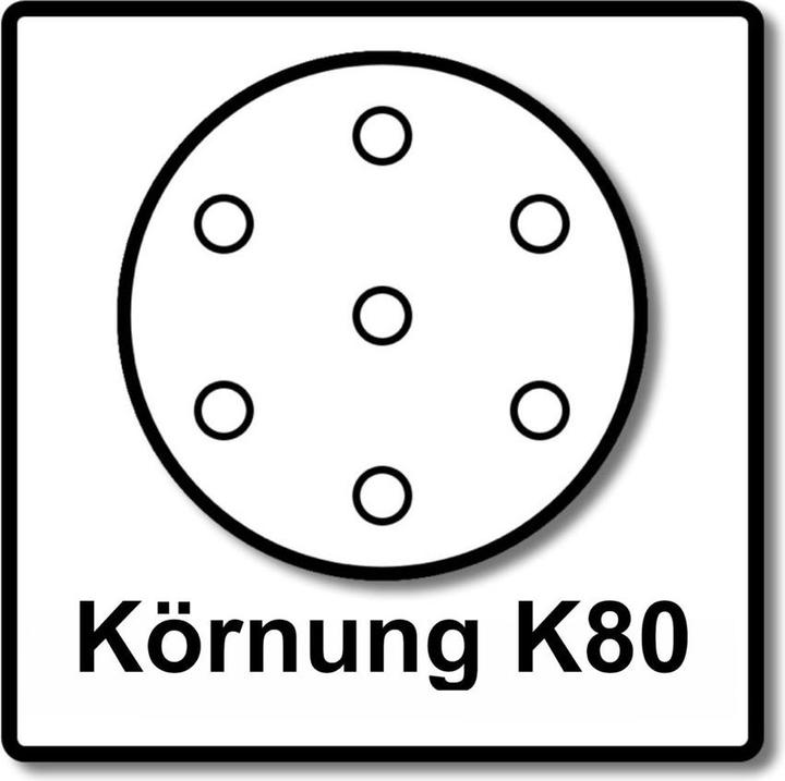 Produktbild Makita BO 5031 Exzenterschleifer 300 Watt 125 mm + 50x Schleifpapier K80 (Exzenterschleifer, 300 W)