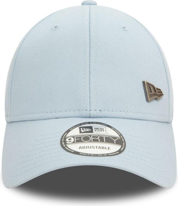 Actual product image New Era 9Forty Strapback Cap - METAL PIN BADGE sky blue