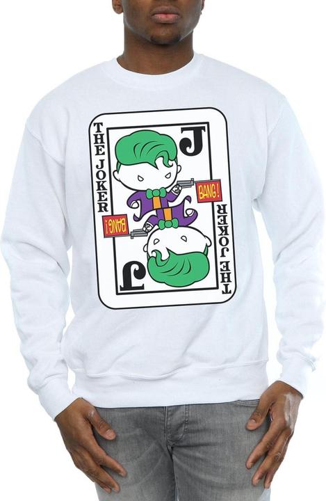 Actual product image Mens Chibi Joker Playing Card Sweatshirt (L)