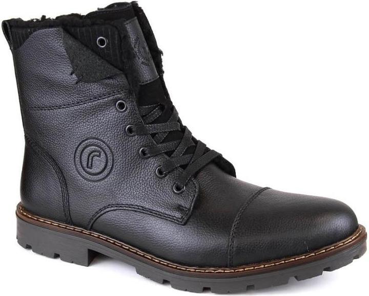 Rieker Lederstiefel mit Wollisolierung, schwarz (40)