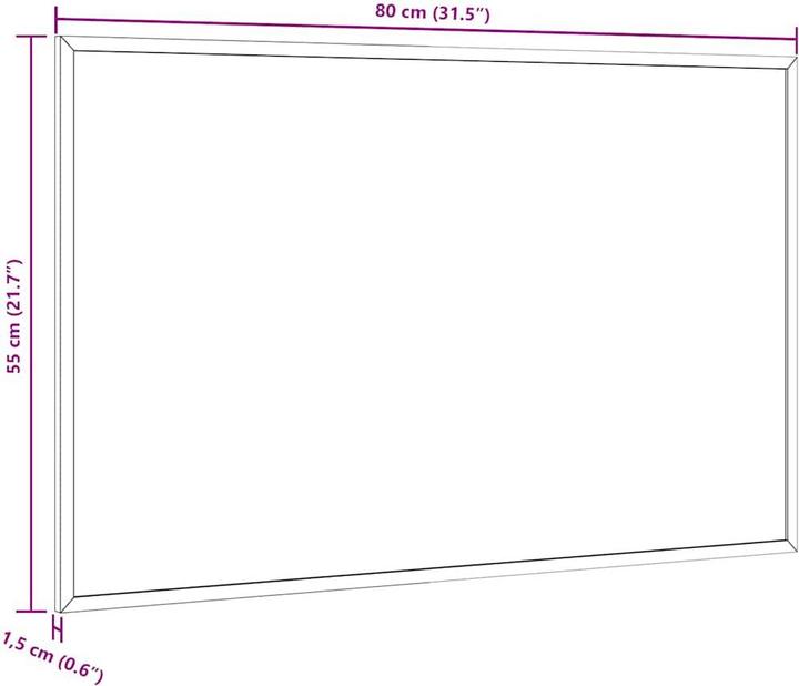 Produktbild VidaXL Marlie (Pinnwand, 80 x 55 cm)