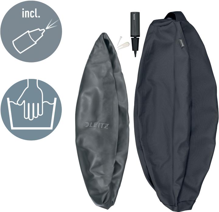 Productafbeelding Leitz Zitbal Active Ø 55cm fluweelgrijs (55 cm)