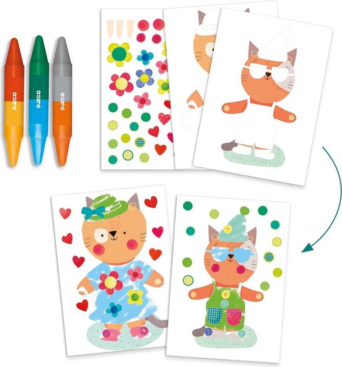 Produktbild Djeco Kreativset Tierhäuser