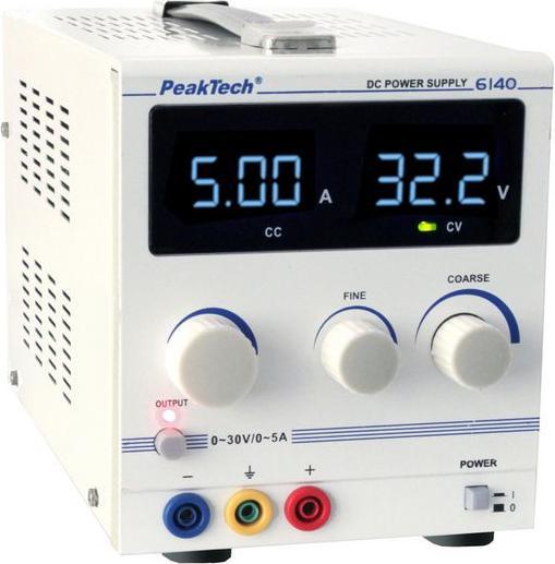 Peaktech Alimentation de laboratoire 1 canal. 0...30 VDC 5 A ( 6140)