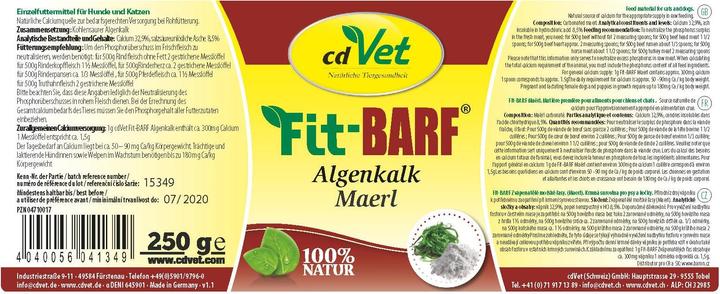 Image du produit cdVet Chaux d'algues Fit-BARF (1 pcs, 250 g)
