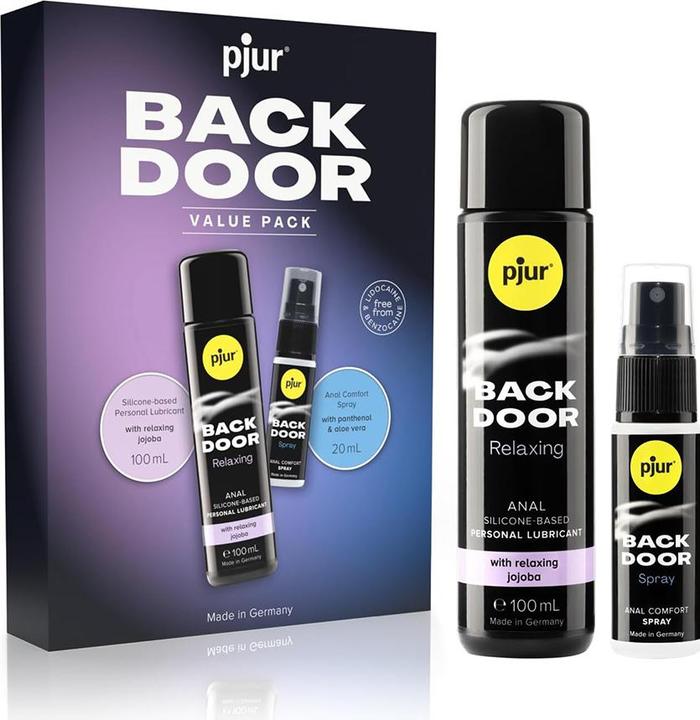 Actual product image Pjur Back Door Set Of Anal Lubricant And Spray (120 ml)