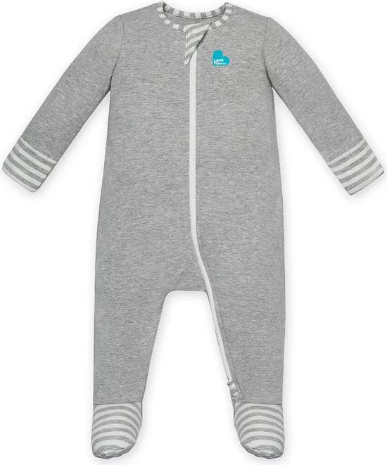 Love to Love Long sleeve enclosed foot romper