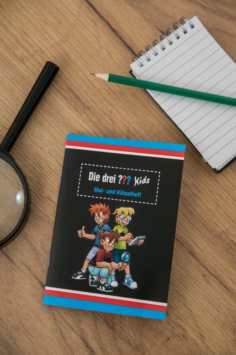 Produktbild DH-Konzept Die drei Fragezeichen Kids Partygeschenk Mal und Rätselheft