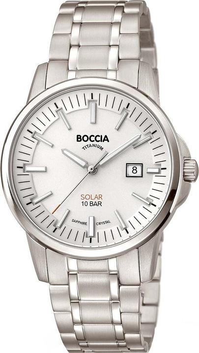 Produktbild Boccia 3643-03 Herrenuhr Solar Titanium 39mm 10ATM (Analoguhr, 39 mm)