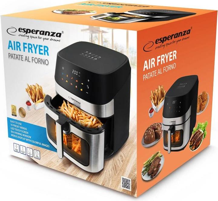 Produktbild Esperanza EKA005 Fettfreie Friteuse 8L 1600W Inox