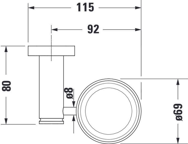 Nutritional values and ingredients Duravit Glass holder D-CODE with glass right chrome