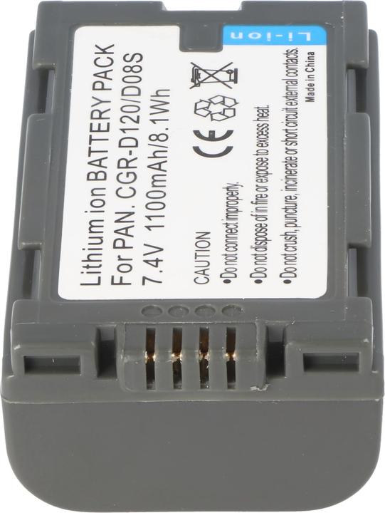 Actual product image AccuCell Battery Panasonic CGR-D120, CGR-D08, CGP-D14 (Camera battery)