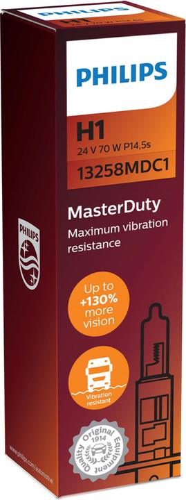 Immagine prodotto Philips Lampada alogena H1 24V/70W MasterDuty (H1)