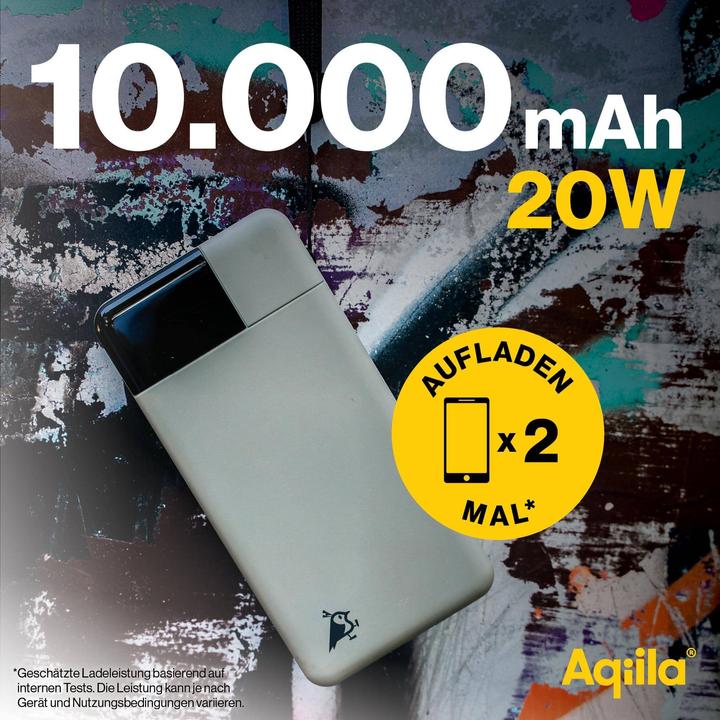 Actual product image Aqiila Powerbird B10B - Powerbank 10000 mAh, 20W - Moss (10000 mAh, 20 W, 37 Wh)