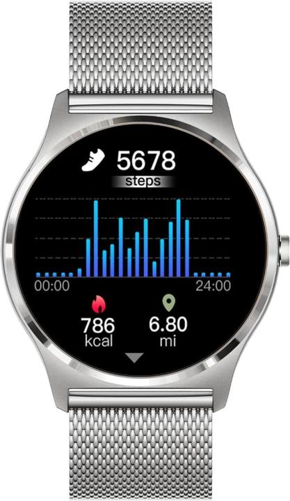 Actual product image Xcoast JOLI XC PRO Smartwatch 45mm Topaz Silver (45 mm)