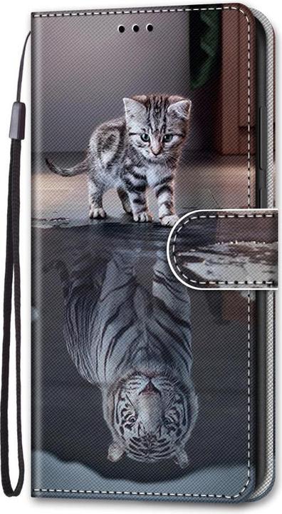 Produktbild Cover-Discount iPhone 13 mini - Lederetui Hülle Katze (Apple iPhone 13 mini)