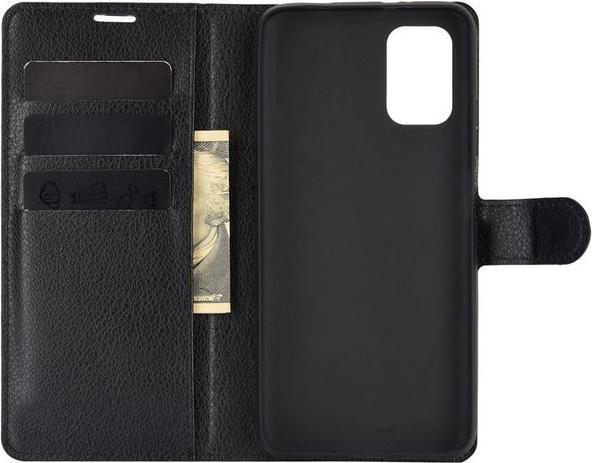 Actual product image MU Classic Litchi Leather Bookcover Series (Realme 9 4G, Xiaomi Redmi 9T)