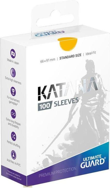 Image du produit Ultimate Guard Kartenhülle Katana Sleeves Standardgrösse Gelb 100