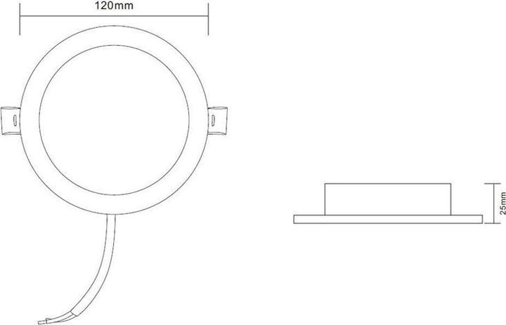 Actual product image Okko Recessed LED Light Epirus 6w Round