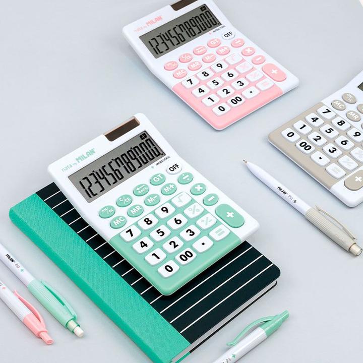 Actual product image Calculator Calculator 12 pos. Antibacterial green (Batteries, Solar cells)