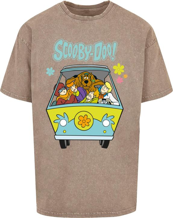 Image du produit Absolute Cult Scooby Doo - Groupe Mystery Machine Acid Washed Oversized Tee - 115125 (M)
