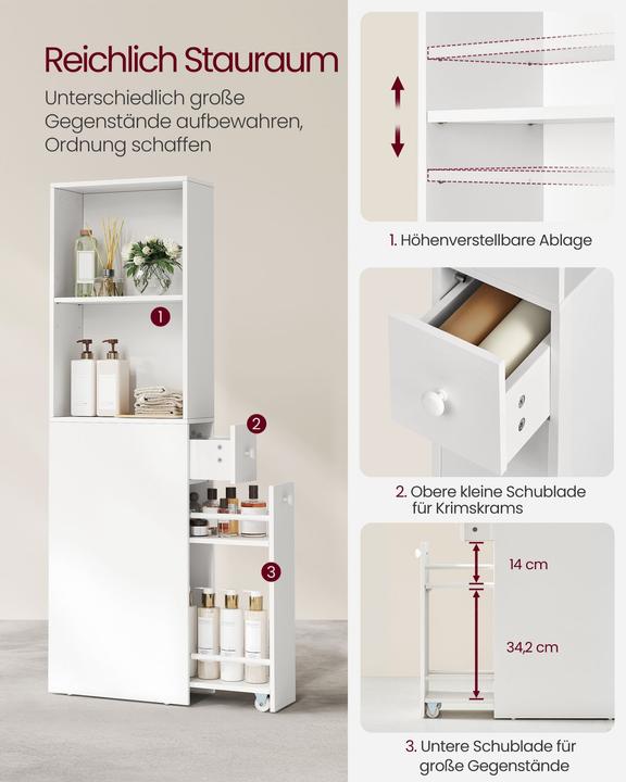 Immagine prodotto Vasagle Nadia (40 x 18 x 134,5 cm)