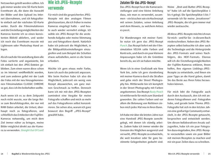 Produktbild 33 JPEG-Rezepte für Fujifilm X-Kameras (Deutsch, Thomas B. Jones, 2023)
