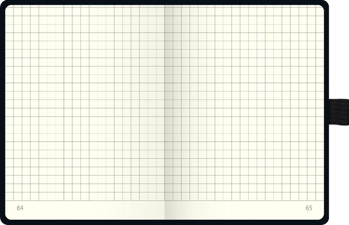 Produktbild Notizbuch KOMPAGNON ca. A6 kariert, schwarz Hardcover 192, davon 16 zum Heraustrennen Seiten (A6, Kariert, Harter Einband)