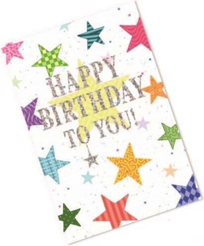 Produktbild Simon Elvin Stern Grusskarte Happy Birthday To You 6erPack Karton (6 Stk.)