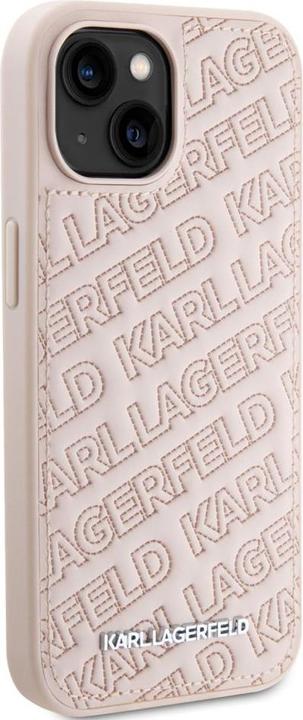 Image du produit Karl Lagerfeld KLHCP15SPQKPMP iPhone 15 6.1" różowy/pink hardcase Motif K matelassé (Apple iPhone 15, Apple iPhone 14, Apple iPhone 13)