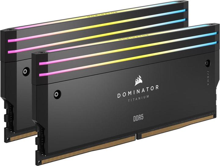 Actual product image Corsair DDR5, 7000MT/s 96GB 2x48GB DIMM, Unbuffered, 40-52-52-114, Std PMIC, XMP 3.0, DOMINATOR TITANIUM Bla (2 x 48GB, 4800 MHz, DDR5 RAM, DIMM)