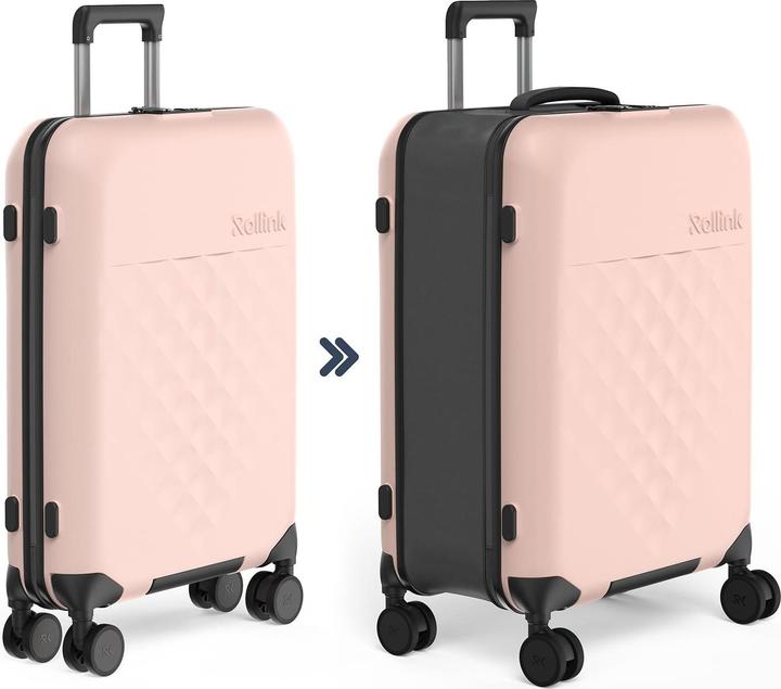 Actual product image Rollink Harde suitcase / Trolley / Travel case - Vega 360 - 65 cm - Rose (80 l, M (50 - 90l))
