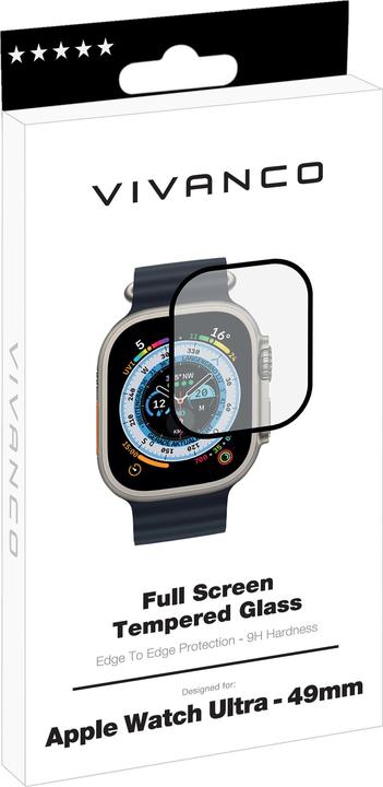 Immagine prodotto Vivanco Vetro protettivo 2.5D FullScreen per Apple Watch Ultra, 49 mm (Apple Watch Ultra)