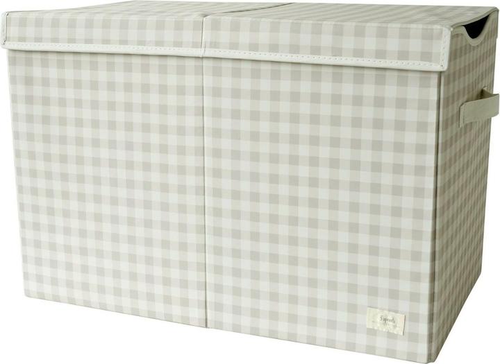 3 Sprouts Cassapanca pieghevole riciclata - Gingham Beige