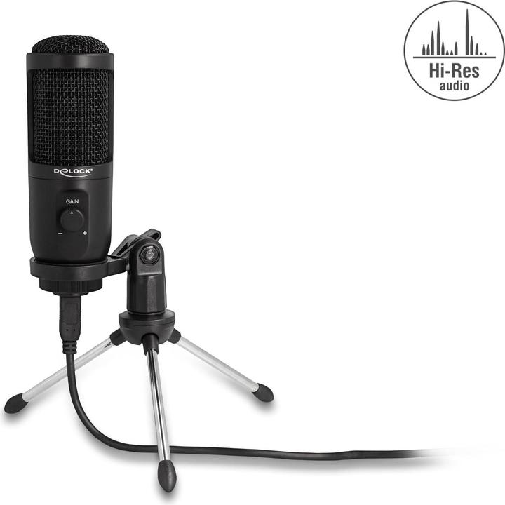 Actual product image Delock Condenser Microphone USB with Stand
