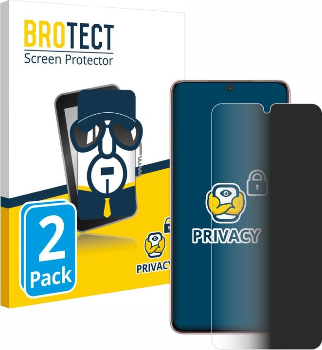 Produktbild BROTECT Sichtschutzfolie Anti-Spy Privacy Folie Blaulicht-Schutz (2 Stück, Samsung Galaxy S21 5G)