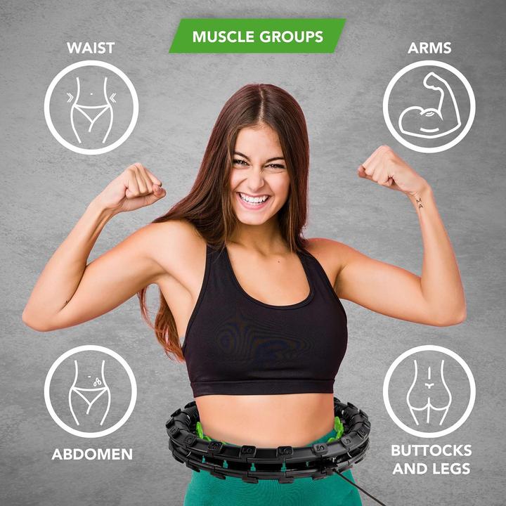 Actual product image Tunturi Hula Hoop Ring mit 0.4 Kg Gewicht (Large) (2000 g)