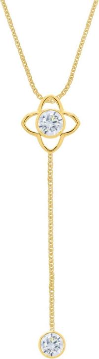 Image du produit Candy Collier en Y Gemma, argent sterling 925, plaqué or (Argent sterling 925, Plaqué or 18k, 42 - 45 cm)