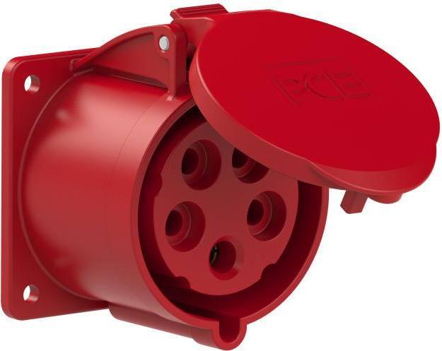 PCE 325-6TTf7 Junction box straight 32A 5p 6h IP44/54 Turbo Twist (flange 75x75 - hole spacing 60x60)