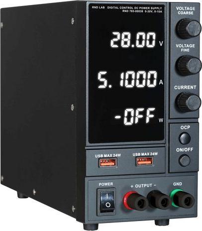 Immagine prodotto RND Labornetzgerät Einstellbar 30V 10A 300W USB